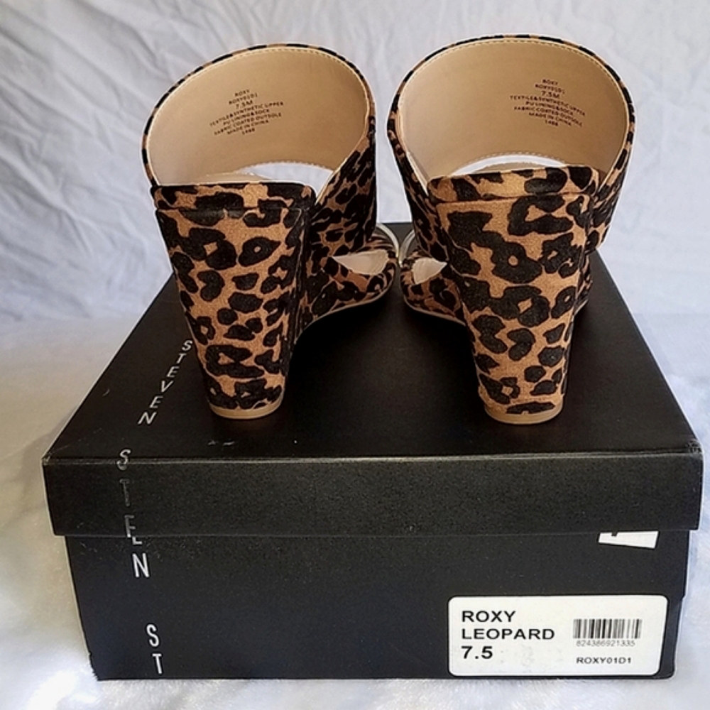 Steven New York Roxy Leopard Wedge ⭐️⭐️ - Picture 4 of 8